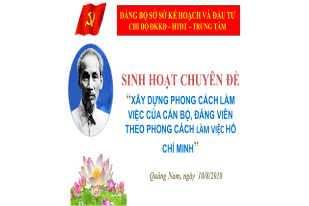 Sinh hoạt chuyên đề Chi bộ Đăng ký kinh doanh - Hợp tác đầu tư và Trung tâm